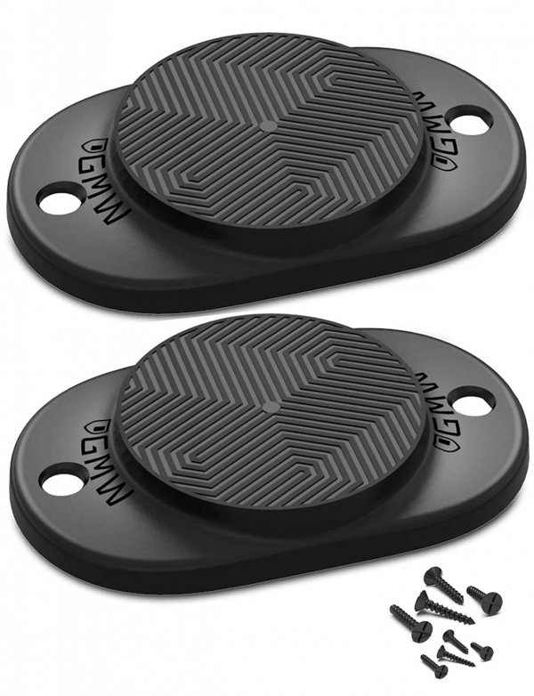 GMW Gun Magnet [2-Pack] | 30 lbs. Rating Magnetic Gun Mount | HQ Rubber Coated Gun Magnet Buckler Series for Car, Truck, Desks, Safes, and Walls | Indoor Gun Racks| Concealed Gun Holder for Handgun