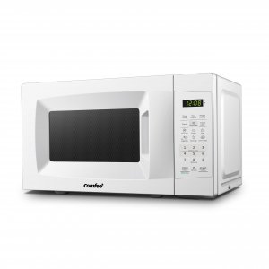 COMFEE' Countertop Microwave Oven, 0.7 Cu.Ft, 700W,Pearl White, ECO Mode