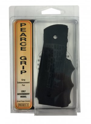 Pearce Grips, Rubber Finger Groove Insert, Fits Colt Government Model 1911 and Equivalents
