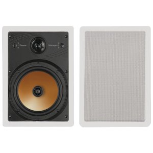BIC AMERICA HT8W 175W Acoustech 8" 3-Way In-Wall Speakers w/Tweeters & Midranges