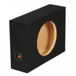 Q Power SHALLOW10SINGLE 10" Shallow Mount Car Subwoofer Box