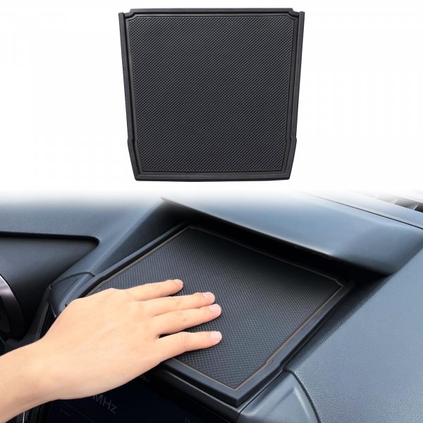 JKCOVER Dashboard Mats Compatible with Subaru Crosstrek/Impreza 2018-2022 2023 and Subaru Forester 2019-2024 Accessories Center Console Liner Mats Inserts Rubber mats （Black）