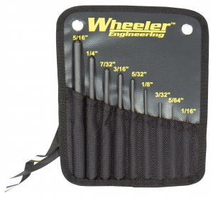 Wheeler 204513 Roll Pin Punch Set  9 piece set