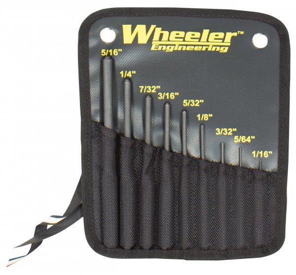 Wheeler 204513 Roll Pin Punch Set  9 piece set
