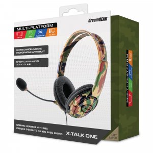 DREAMGEAR DGXB1-6618 Wired Headset with Microphone for Xbox OneÂ® (Camo)
