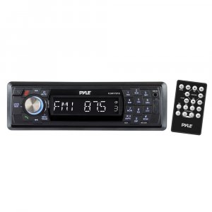 Pyle PLMR17BTB Black Mechless Bluetooth Marine Stereo w/Aux In. USB & SD Reader