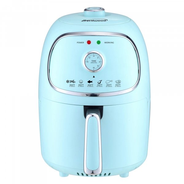 Brentwood App. AF-202BL 2qt. 1,200W Air Fryer w/Timer & Temp. Control (Blue)