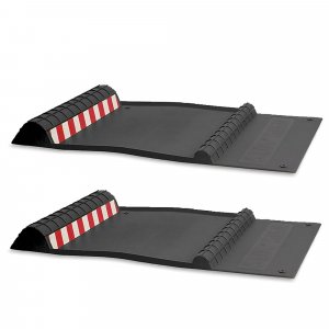 MAXSA 37358-2PK Park Right Parking Mat, Perfect Garage Parking, Black, 2-PK