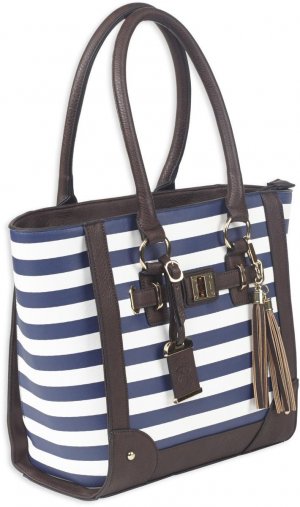 Bulldog BDP050 Tote Style Purse with Holster  Navy Stripe