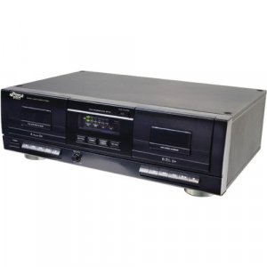 Pyle PT659DU Dual Stereo Cassette Deck W/ Tape USB to MP3 Converter