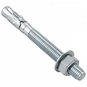 Wensilon 3/8x4" 10Pcs Inch Standard Fasteners for Heavy-Duty Zinc Wedge Anchors for Cement and Concrete