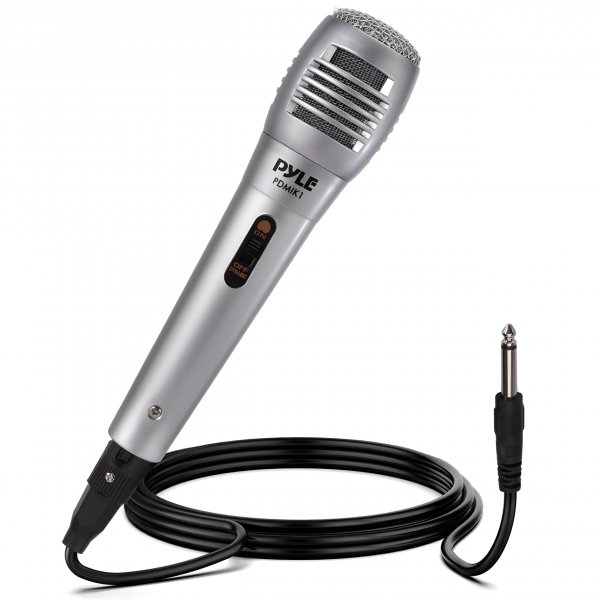 Pyle PDMIK1 Moving Coil Handheld Mic w/ 6.5' ft. XLR Cable