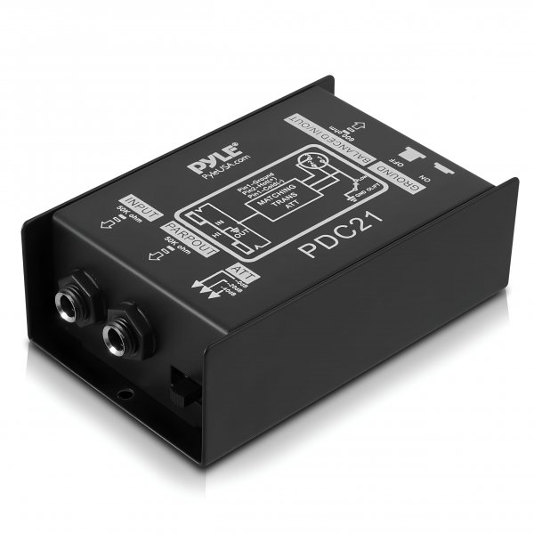 Pyle Pro PDC21 1/4" Instrument Balanced and unbalanced Direct Box