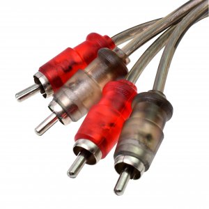 Conext Link Audio RCA Interconnect Cable Patch Male to Male OFC Spiral Braid (3FT, 3 Pack)