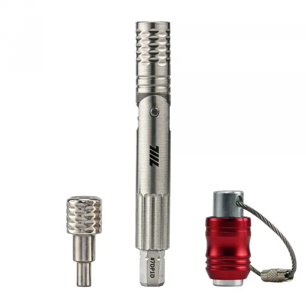 711L Pen Driver TG - Compact EDC Bit Driver with Foldable L-Handle | Compatible with 4mm Precision Bits & 1/4" Double-Ended Bits | 7DP1D