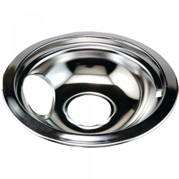 STANCO METAL PRODUCTS 750-8 Chrome Replacement Drip Pan for WhirlpoolÂ® (8")