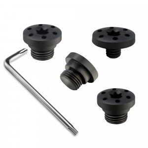 Guuun Screws for Taurus PT92 / PT99 Grips, 1 Thin Screw and 3 More Thicker - Black