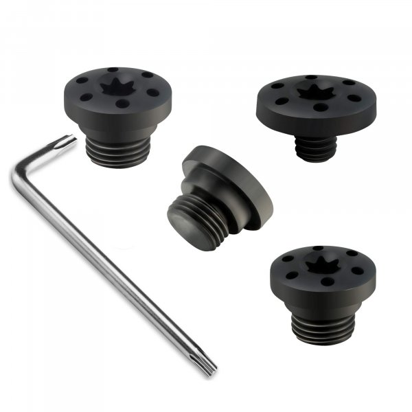 Guuun Screws for Taurus PT92 / PT99 Grips, 1 Thin Screw and 3 More Thicker - Black