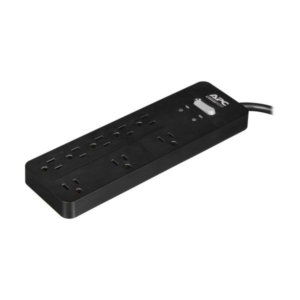 APC PH8 8-Outlet SurgeArrest® Home/Office Series Surge Protector, 6ft Cord