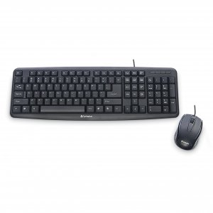 Verbatim 99202 Slimline Corded USB Keyboard & Mouse