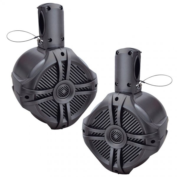 Power Acoustik MWT80T Marine 8" 750 Watt Wake Tower Speaker Titanium (Pair)