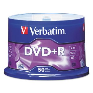 Verbatim 95037 4.7GB DVD+Rs (50-ct Spindle)