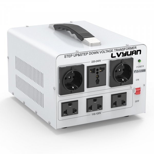 LVYUAN 5000W Step Up & Down Voltage Transformer 110/120V to 220/240V