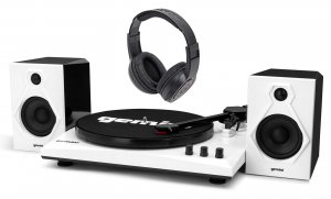 Gemini TT-900BW Vinyl Record Player Turntable w/Bluetooth & Dual Stereo Speakers