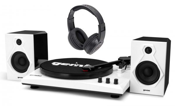 Gemini TT-900BW Vinyl Record Player Turntable w/Bluetooth & Dual Stereo Speakers