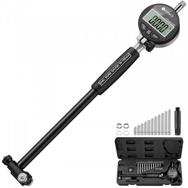Neoteck Bore Gauge Set Digital Indicator Dial Bore Gauge (2-6"/0.0005")
