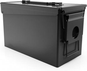 HARDROCK 50 Cal Ammo Can Metal 9mm Ammo Box Storage Crate case for Shotgun Bullet Rifle Nerf Ammunition Waterproof case-Gard Organizer Gifts for Men,Gift Boxes for Dad Husband Father