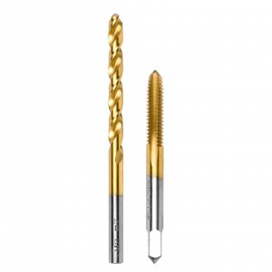 RURITKIT 1/4"-20 UNC Tap and #7 Drill Bit Kit, M2 HSS Drill and Tap Set, Combination of Drill and Tap Kit for Metal