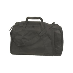 Champion Sports 600 Denier® Multi Compartment Football Equipment Bag with Handles and Shoulder Strap -Black