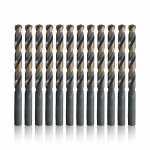 Drill America #16 High Speed Steel Black & Gold KFD Split Point Drill Bit (Pack of 12), KFD Series
