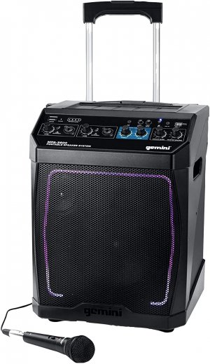 Gemini MPA-3600 Portable Rechargeable Bluetooth® Speaker with Lights