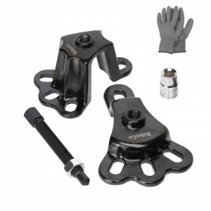 ReluxGo Front Wheel Hub Puller Bearing Removal Tool for 3-3/4 to 4-1/2 Inch IDs, Rear Axle Puller Set for 4-1/2 to 5-1/2 Inch IDs, Flange Type Axle Remover Tool with 5/8 inch x 18 Forcing Bolt
