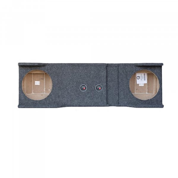 Qpower Dual 10" Empty Woofer Box For '01-07 Chevy/GMC Crew Cab 1500/2500/3500 HD