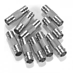 Warmstor 20 Pack BNC Female to BNC Female CCTV Security Camera Adapter Coupler Straight Extender Connector