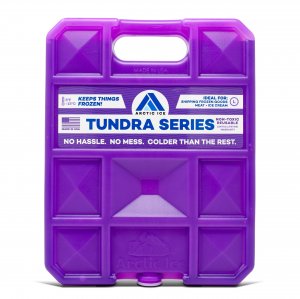 Arctic Ice Tundra Series Long Lasting Reusable Ice Pack - 5° Fahrenheit Cooling Point - Designed to Maintain Freezer-Like Temperatures in Coolers, Large 2.5 lbs