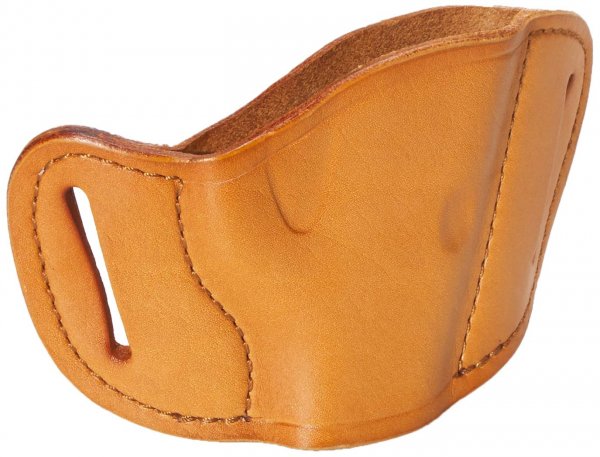 Bulldog MLTS Small Right Hand Tan Molded Leather Belt Slide Holster