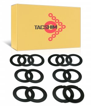 TACSHIM Black 1/2”x28 Barrel Shim Kit for .223 5.56 (14 Pack)