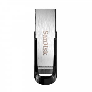 SANDISK 128GB Ultra Flair USB 3.0 Flash Drive, SDCZ73-128G-G46, Black