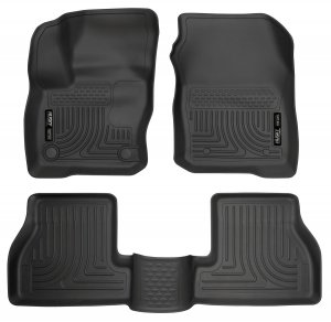 Husky 99771 Weatherbeater Front/2nd Seat Floor Liners For 2016-18 Ford Focus