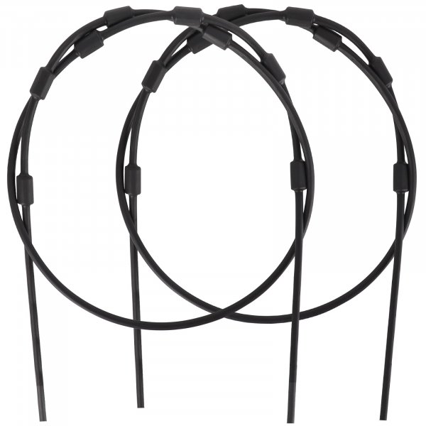 Panbofoda Replacement Tree Stand Cables,Pair of Replacement Cables for Climbing Treestands, 2PCS Hunting Tree Stand Accessories,Durable Steal Braded PVC Black Coated 65" Treestand Replacement Cables
