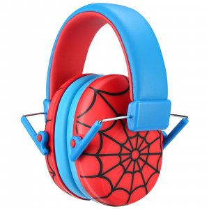 ProCase Kids Noise Cancelling Headphones Ear Hearing Protection, Red