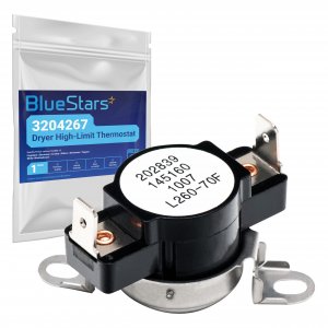 BlueStars Durable 3204267 Dryer Safety Thermostat for Frigidaire Kenmore
