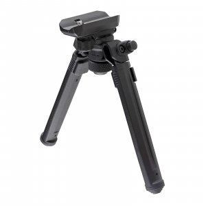 Magpul Rifle Bipod Gun Rest for Hunting and Shooting, Sling Stud QD, Black