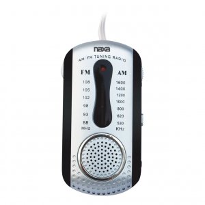 Naxa NR721BK AM/FM Mini Pocket Radio w/Speaker (Black)
