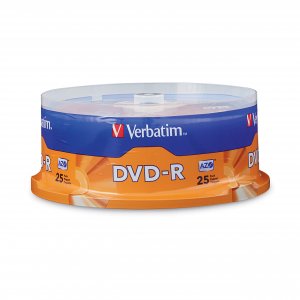 Verbatim 95058 4.7GB DVD-Rs (25-ct Spindle)