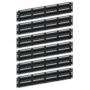 Icc ICMPP4860V Patch Panel, Cat 6, 48-port, 2 Rms, 6 Pk